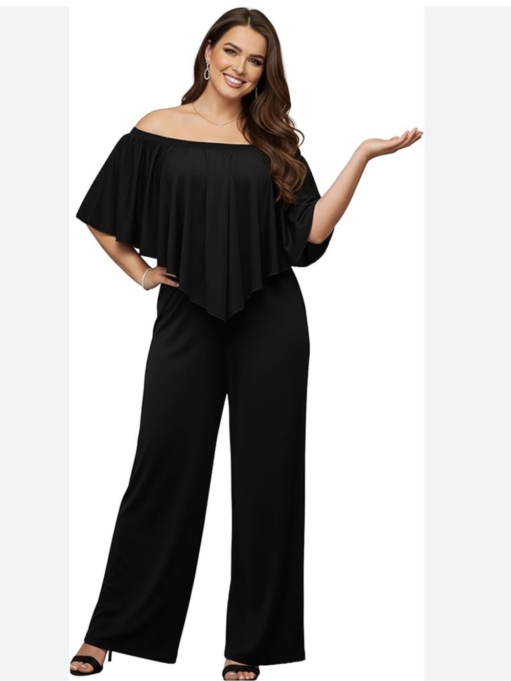Hit In Hollywood Black Jumpsuit Size Medium